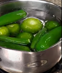 Boiling Green Salsa Ingredient