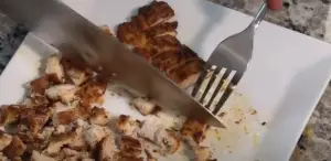 Chop Fried Chicken Slices