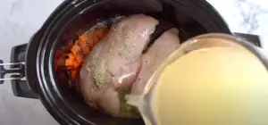 Adding all The Ingredients including Broth