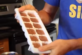 Iced Chocolate Milk Cubes