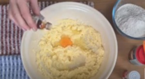 Mix Butter, Sugar, Vanilla Extract, & Egg