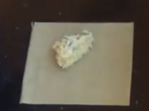 Take 1 Tbsp of Mixture in the Wrapper