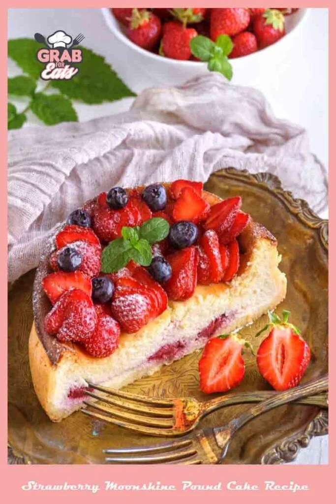 Strawberry Moonshine Pound Cake Recipe