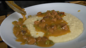 Adding Gravy with Grits