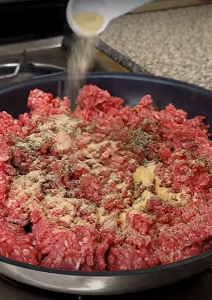 Cooking Beef to Make Taco Filling