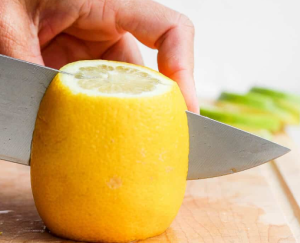 Cut the Lemon into Half