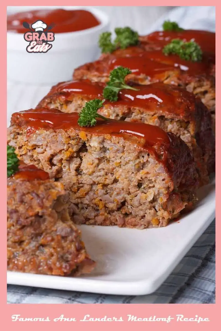 The World Famous Ann Landers Meatloaf Recipe For Dinner