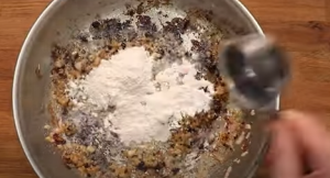 Add Butter, Shallot, & All-Purpose Flour