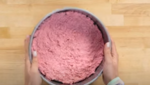 Pour the Mixture to A Springform Pan & Spread Evenly