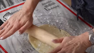 Rolling the Pie Raw Crust 