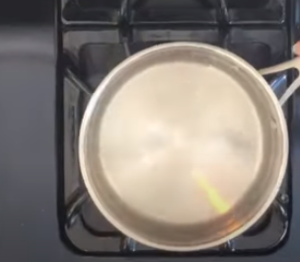 Saucepan with Boiled Water
