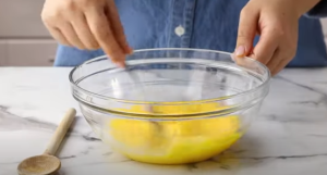 Beat the Eggs in A Bowl
