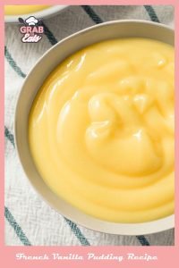 French Vanilla Pudding Recipe