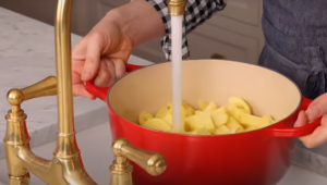 Add Cold Water to the Potato Saucepan