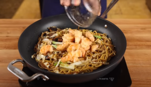Add Sauteed Shrimp with Noodles 